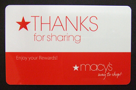 Macy's Thanks Card