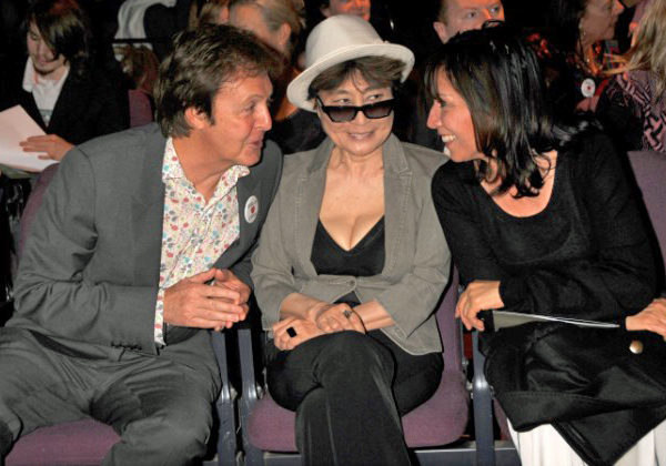 Paul McCartney, Yoko Ono & Olivia Harrison